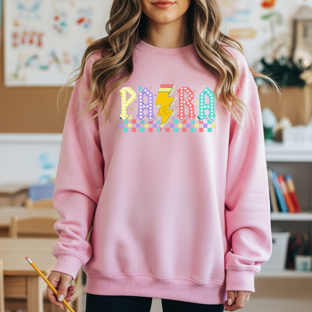 Retro PARA T-Shirt or Sweatshirt | Paraprofessional Shirt | Teacher Aide Apparel