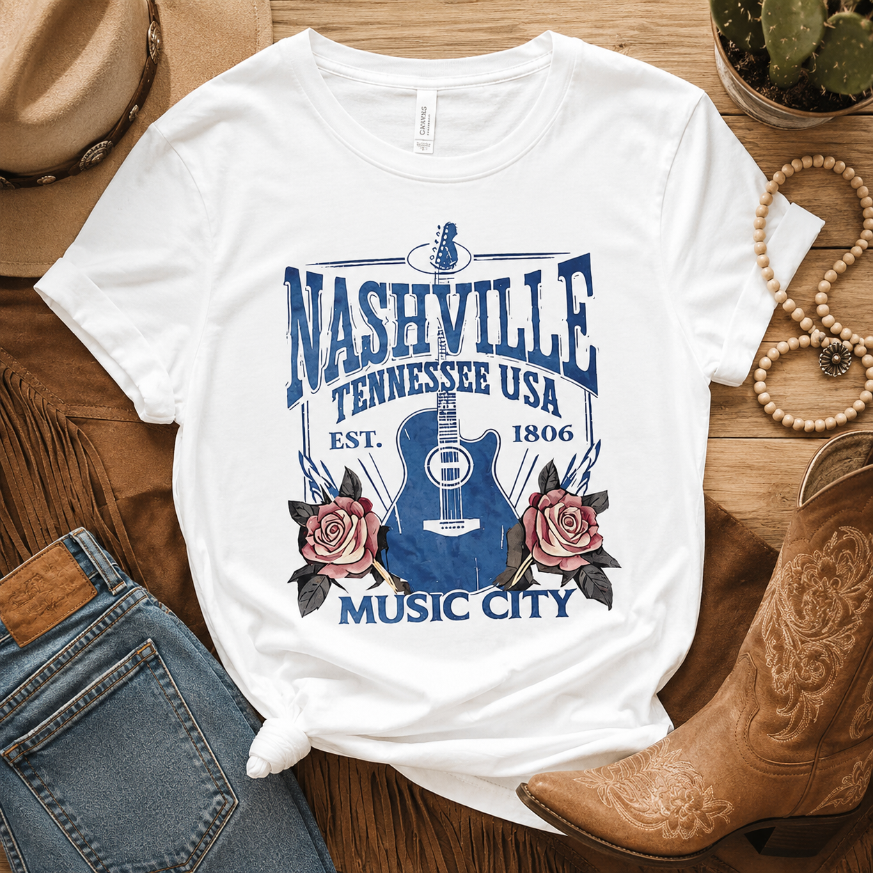 Nashville Music City Graphic T-Shirt