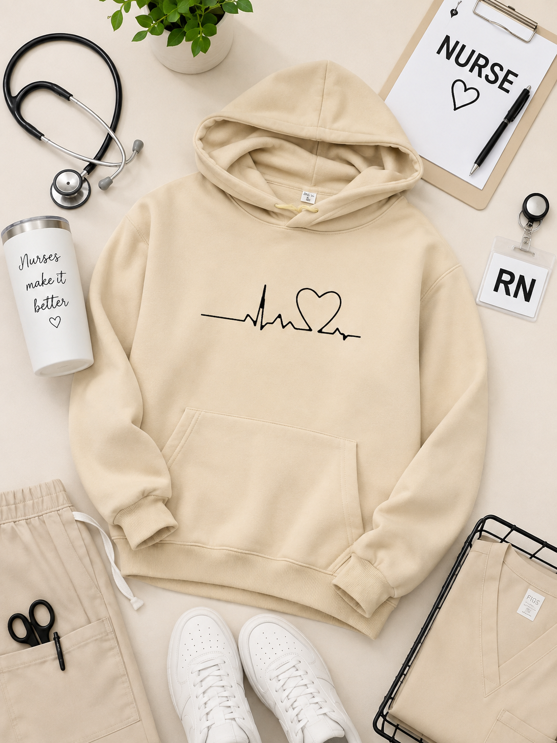 Nurse Heartbeat Hoodie