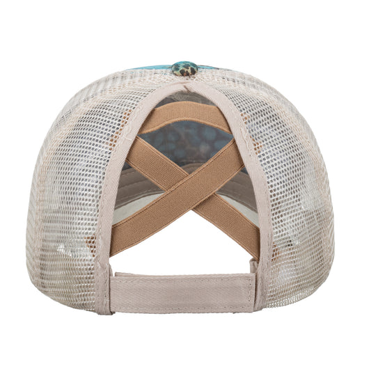 Cactus Ponytail Trucker Hat