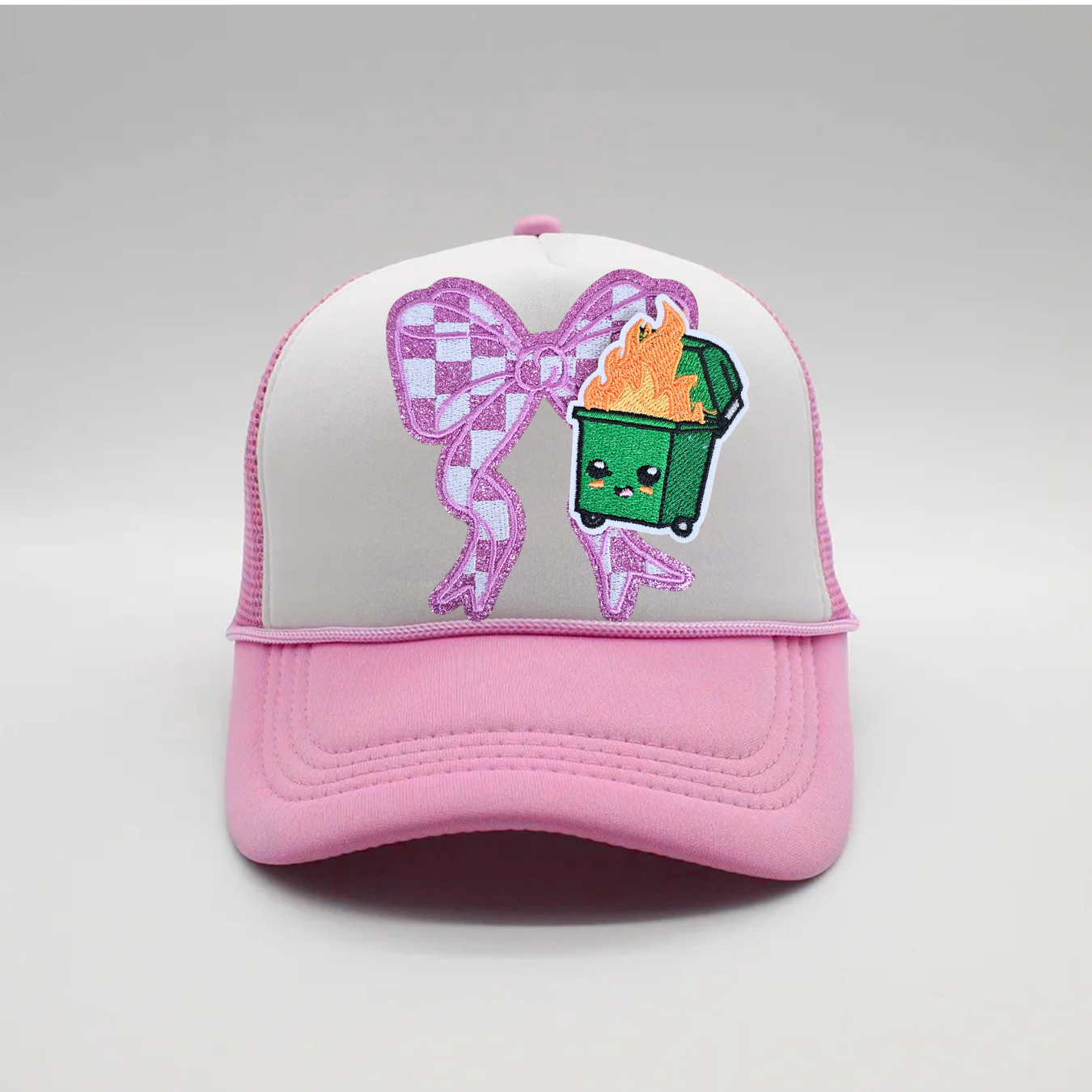 Dumpster Fire Trucker Patch Hats