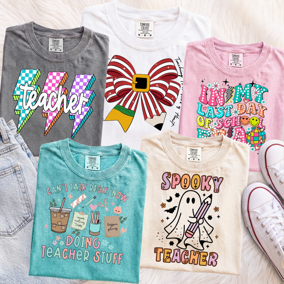 Mystery Teacher T-Shirt Bundle — 5 Tees