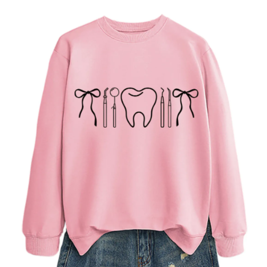 Coquette Dental Long Sleeve Shirt | Pink or Black