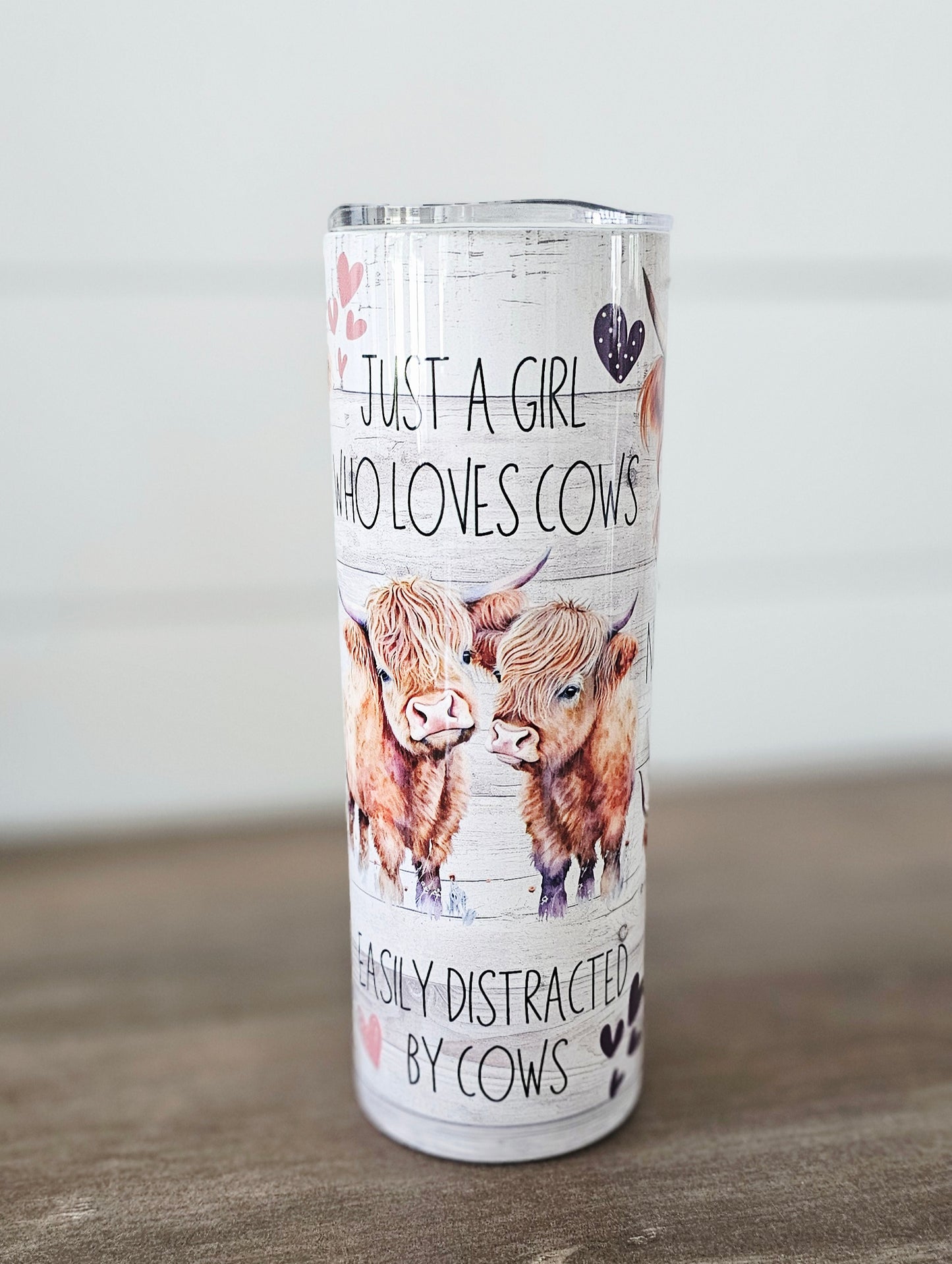 Highland Cow 20oz Stainless Steel Tumbler – “Not Today Heifer”