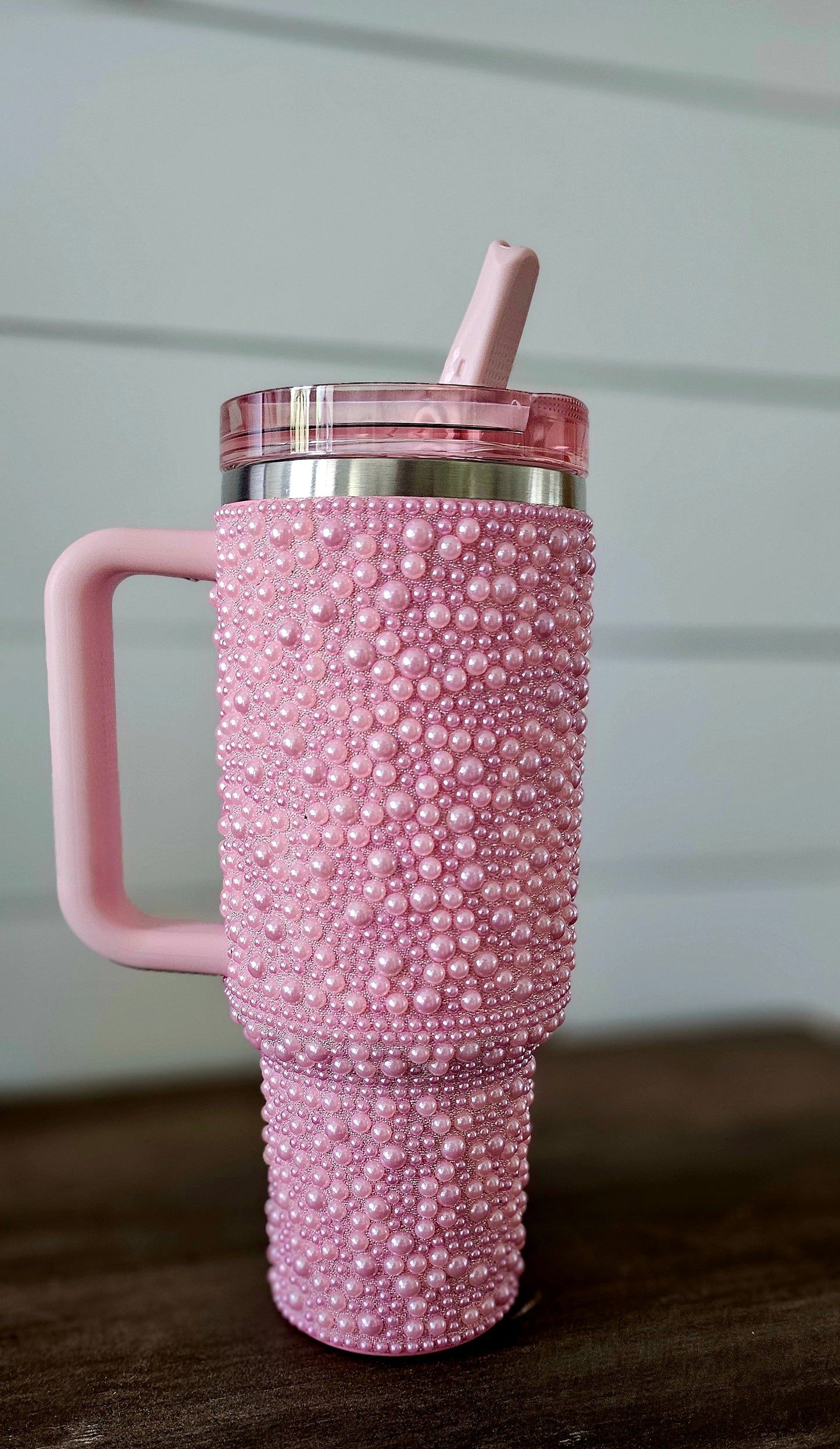 Pink Pearl 40oz Stainless Steel Tumbler