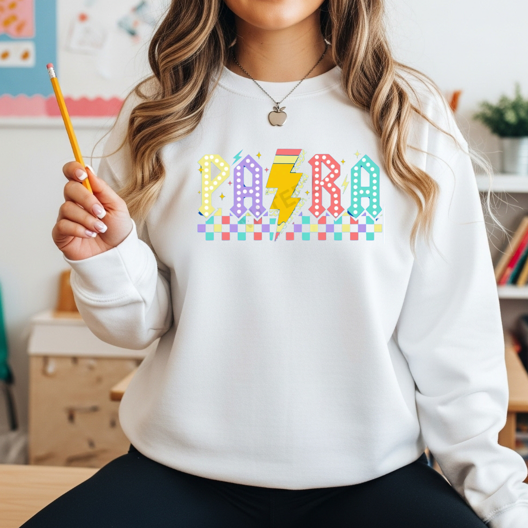 Retro PARA T-Shirt or Sweatshirt | Paraprofessional Shirt | Teacher Aide Apparel
