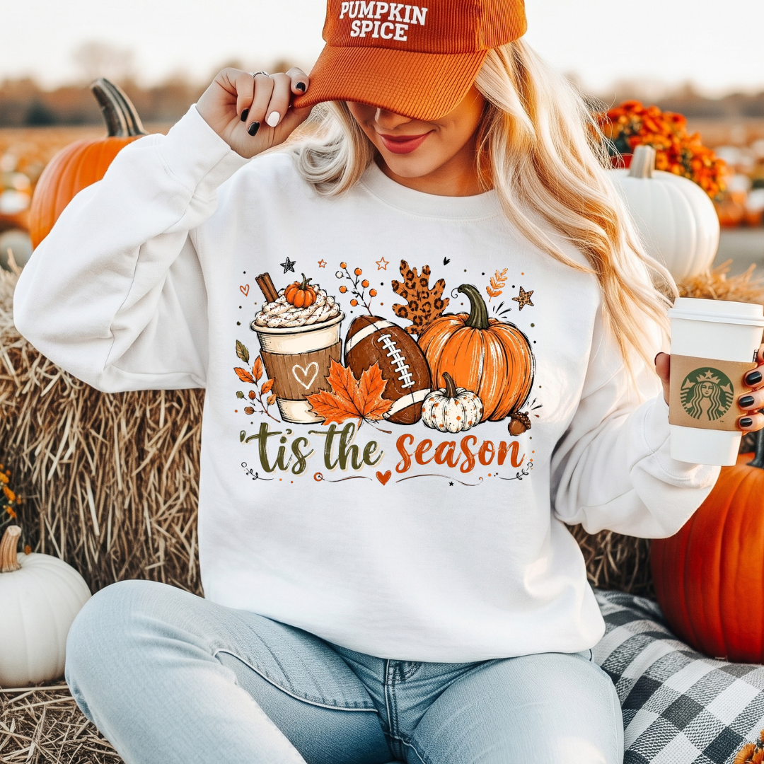 ’Tis the Season Fall Sweatshirt | Pumpkin Spice Autumn
