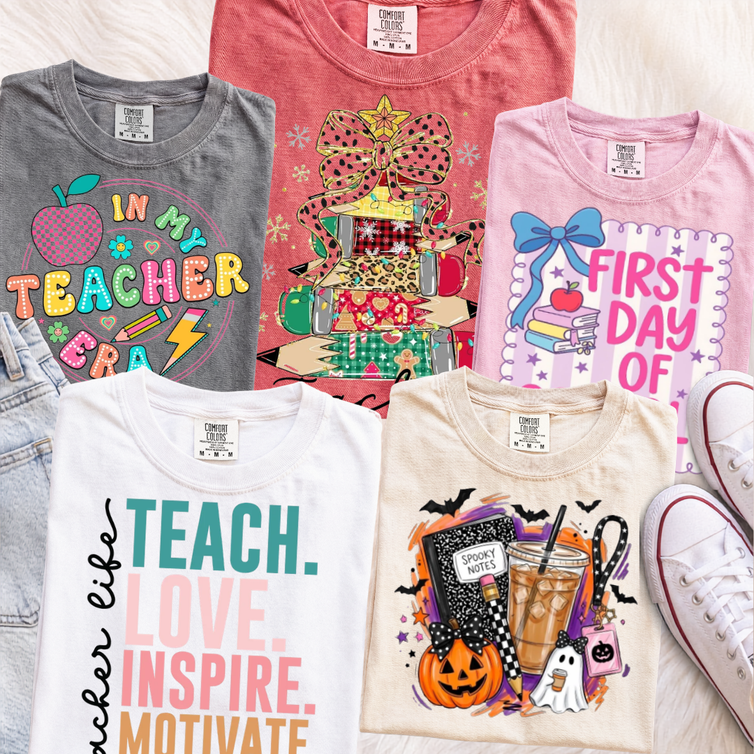Mystery Teacher T-Shirt Bundle — 5 Tees