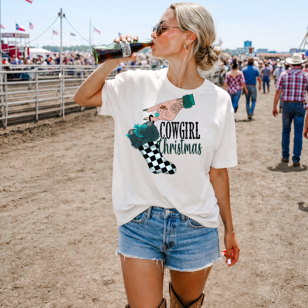 Cowgirl Christmas T-Shirt or Sweatshirt