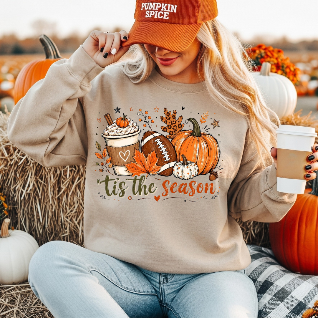 ’Tis the Season Fall Sweatshirt | Pumpkin Spice Autumn