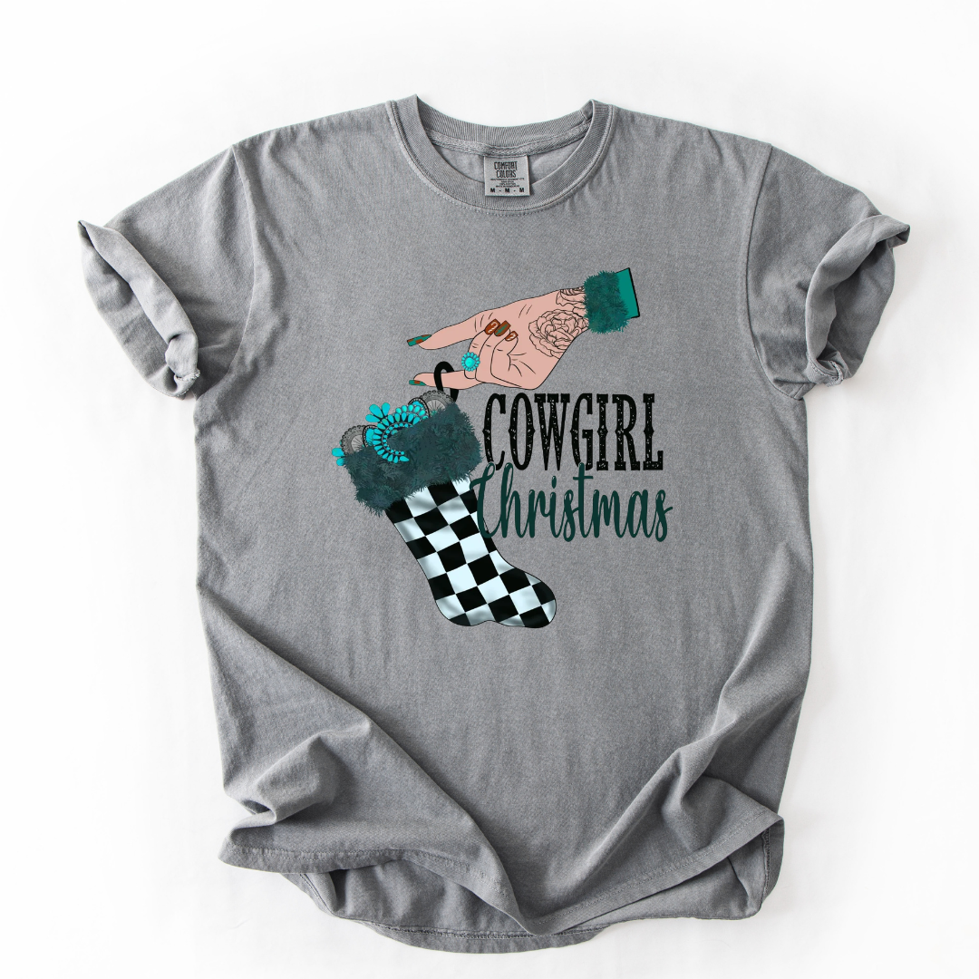 Cowgirl Christmas T-Shirt or Sweatshirt