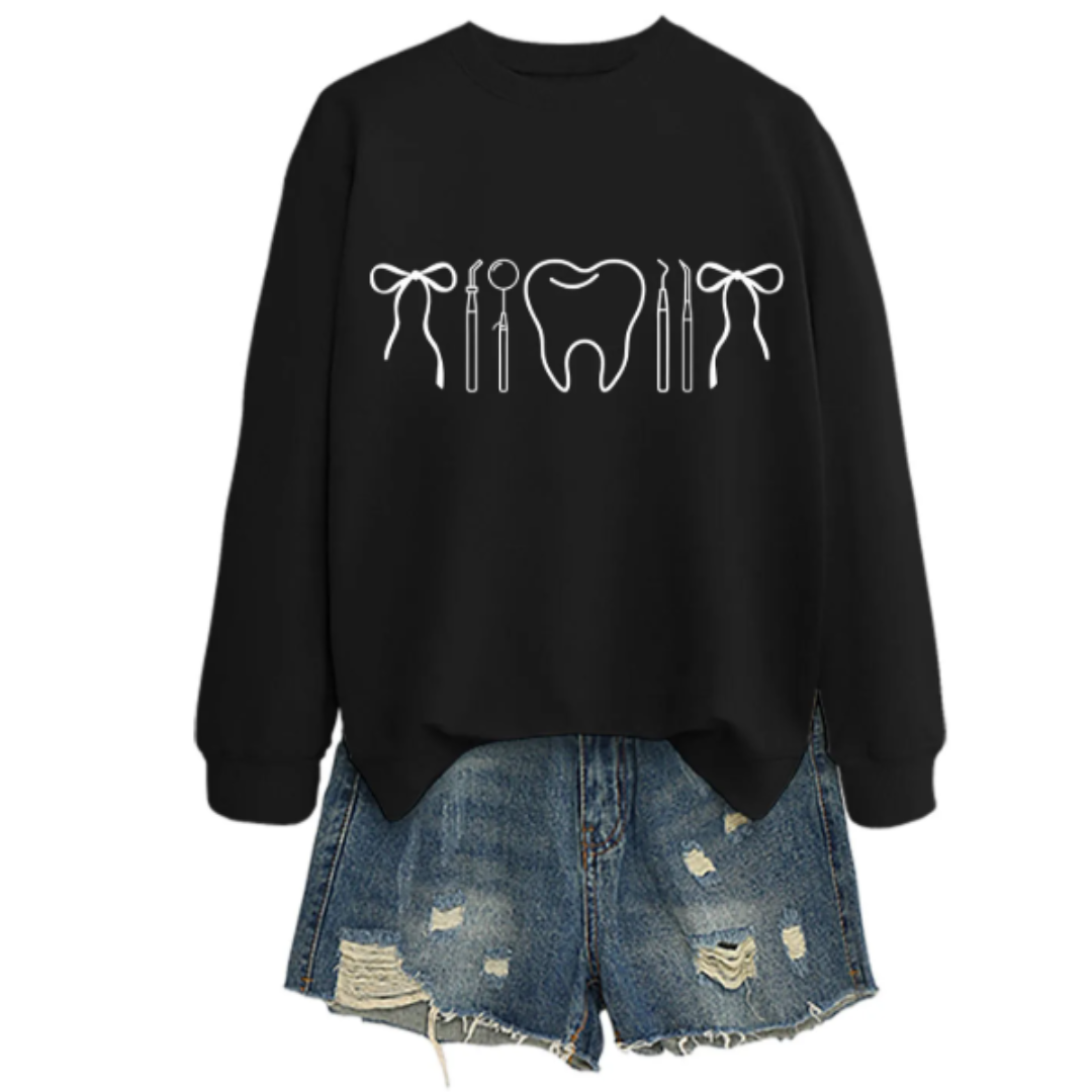 Coquette Dental Long Sleeve Shirt | Pink or Black