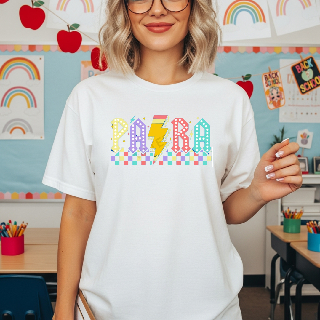 Retro PARA T-Shirt or Sweatshirt | Paraprofessional Shirt | Teacher Aide Apparel