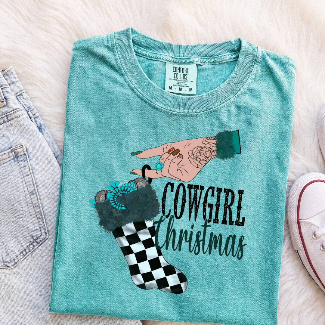 Cowgirl Christmas T-Shirt or Sweatshirt