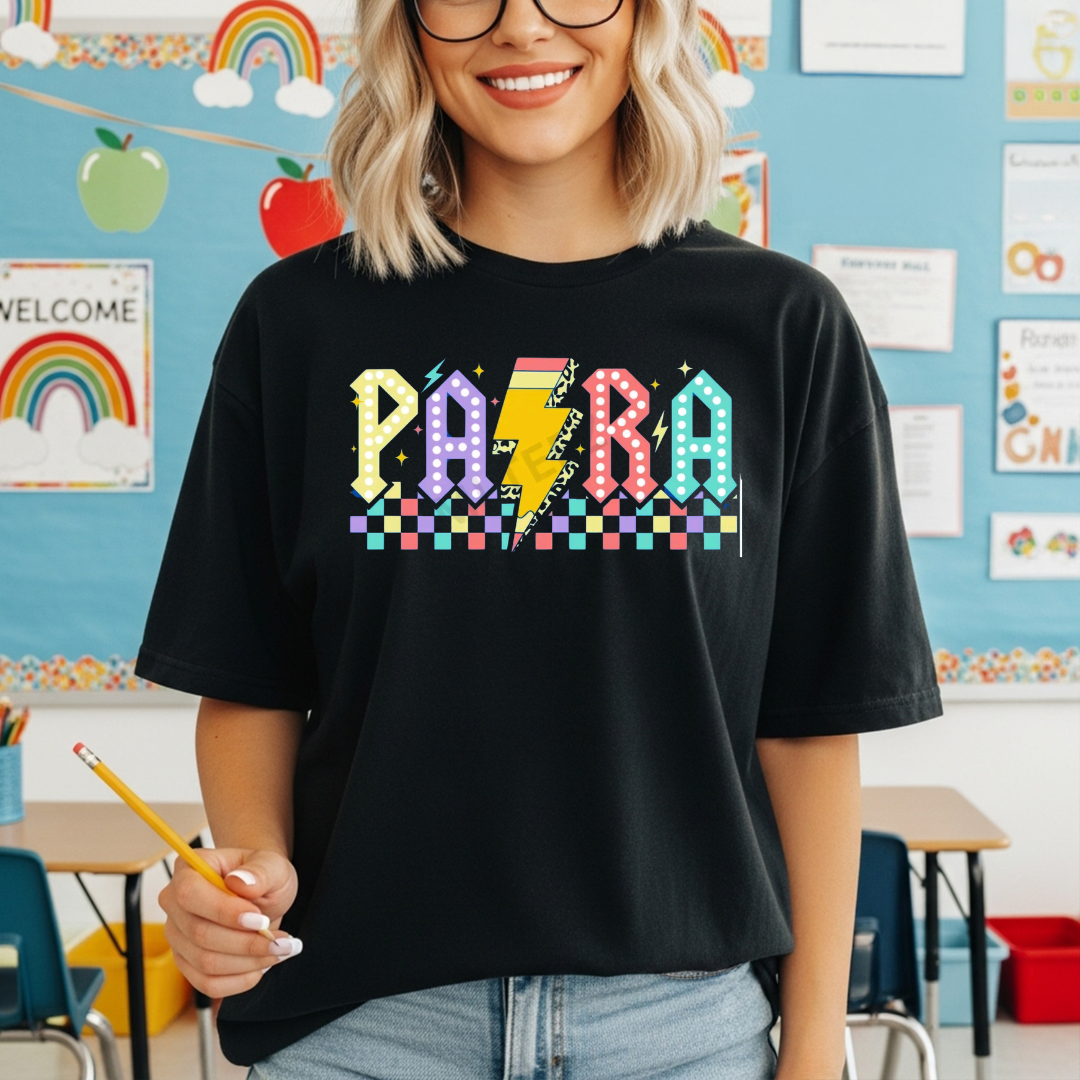 Retro PARA T-Shirt or Sweatshirt | Paraprofessional Shirt | Teacher Aide Apparel