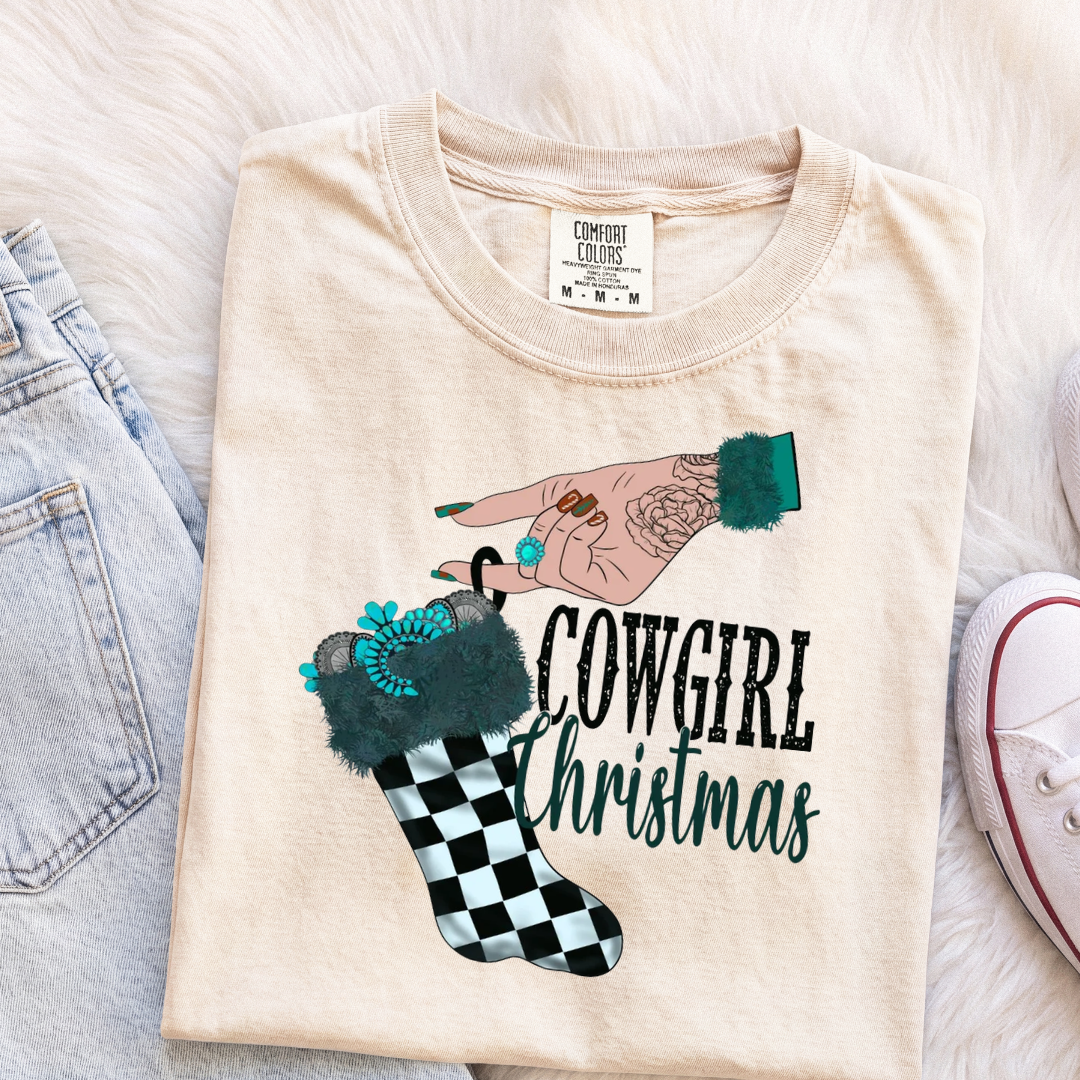 Cowgirl Christmas T-Shirt or Sweatshirt