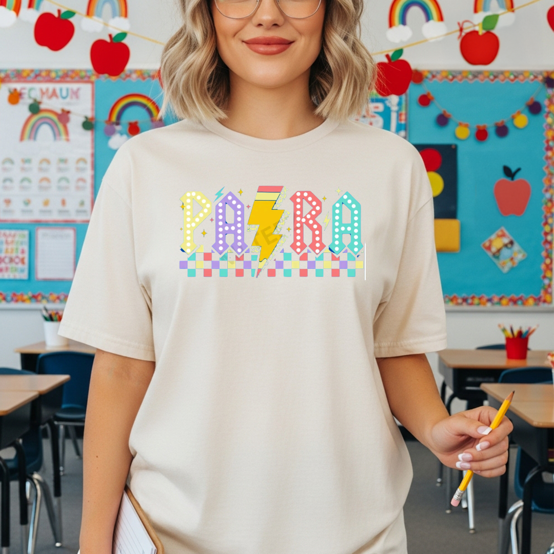 Retro PARA T-Shirt or Sweatshirt | Paraprofessional Shirt | Teacher Aide Apparel