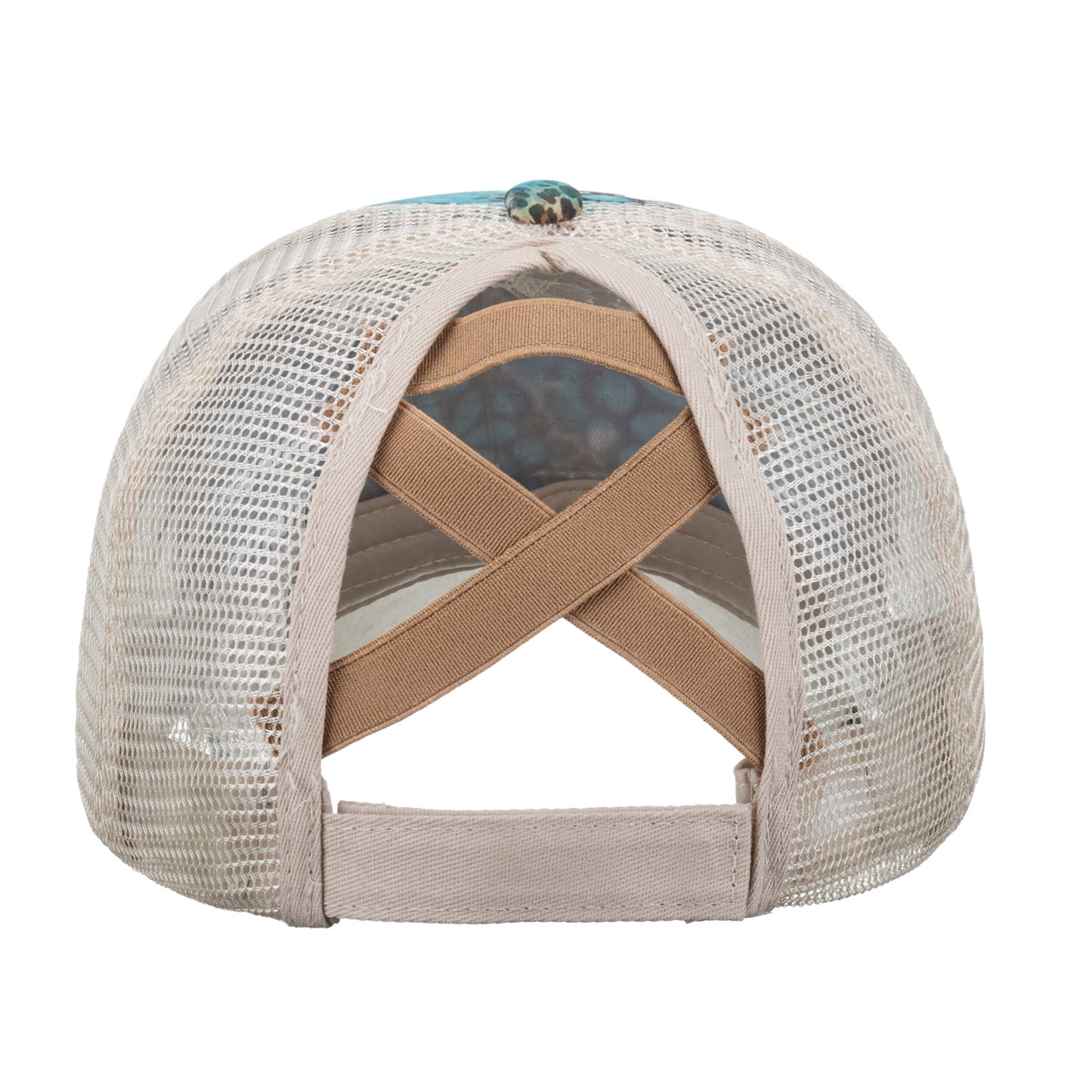 Western Skull Ponytail Trucker Hat