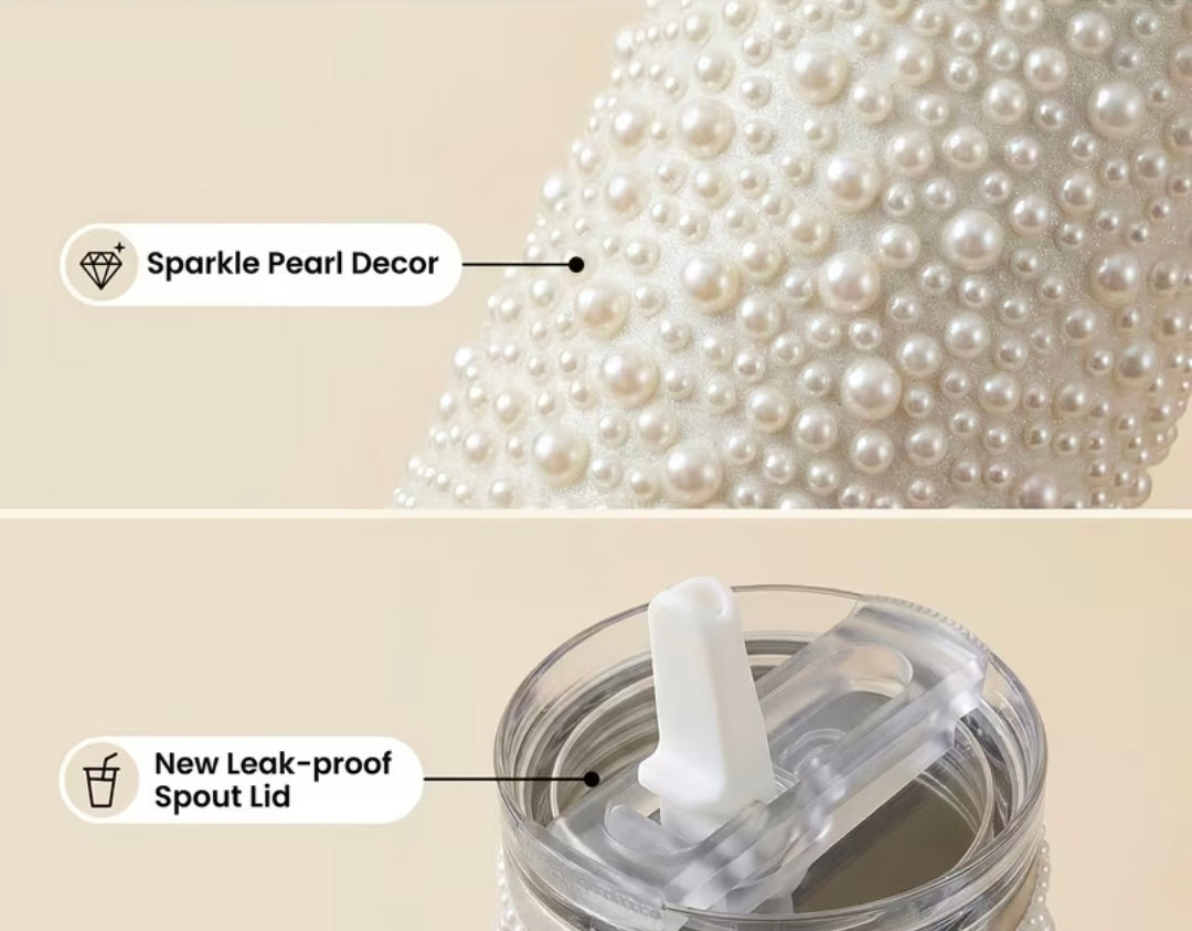 Pink Pearl 40oz Stainless Steel Tumbler