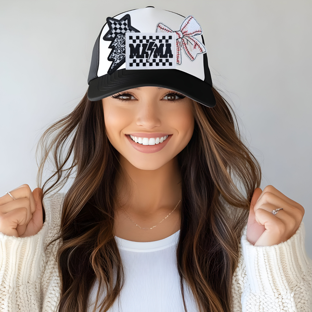 Baseball Mama Trucker Hat