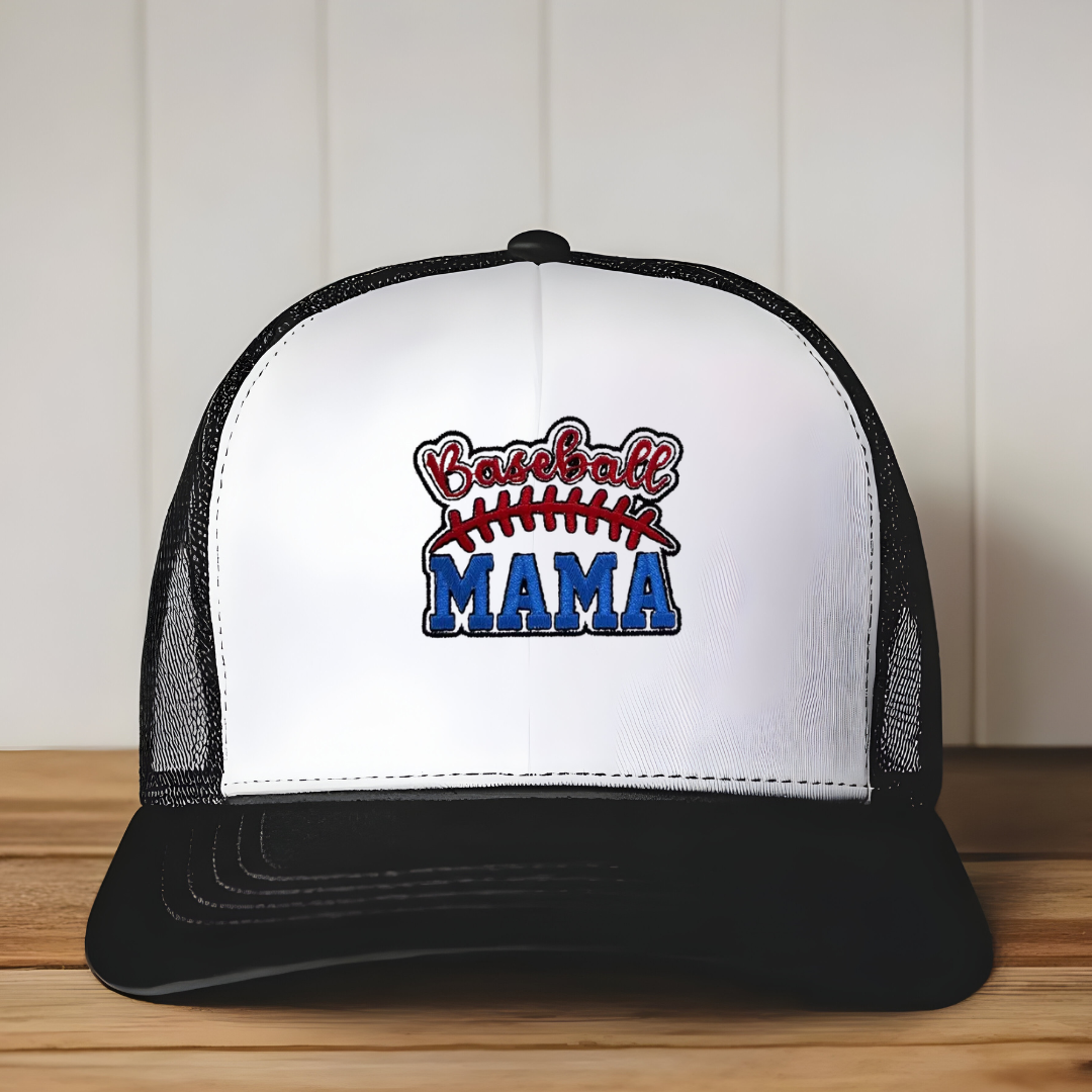 Baseball Mama Trucker Hat