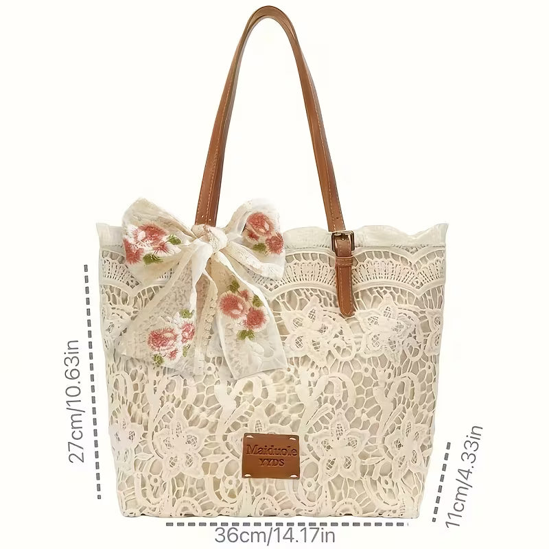 Vintage Lace Tote Purse