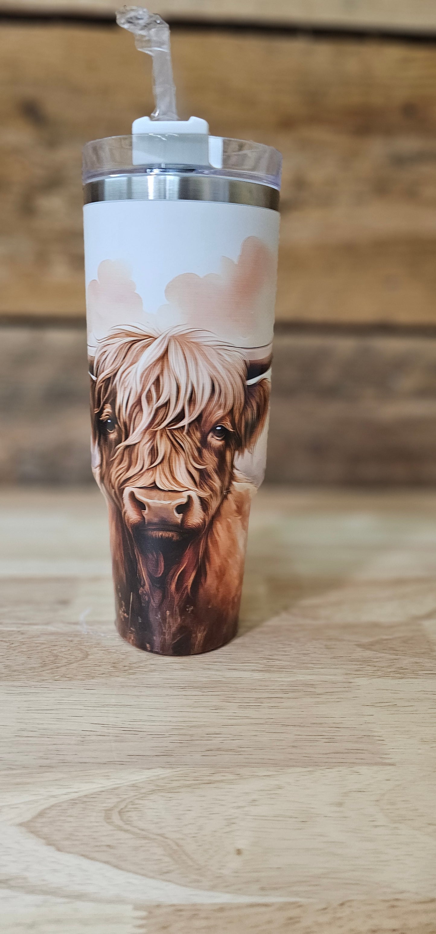 40oz Highland Cow Scenic Tumbler