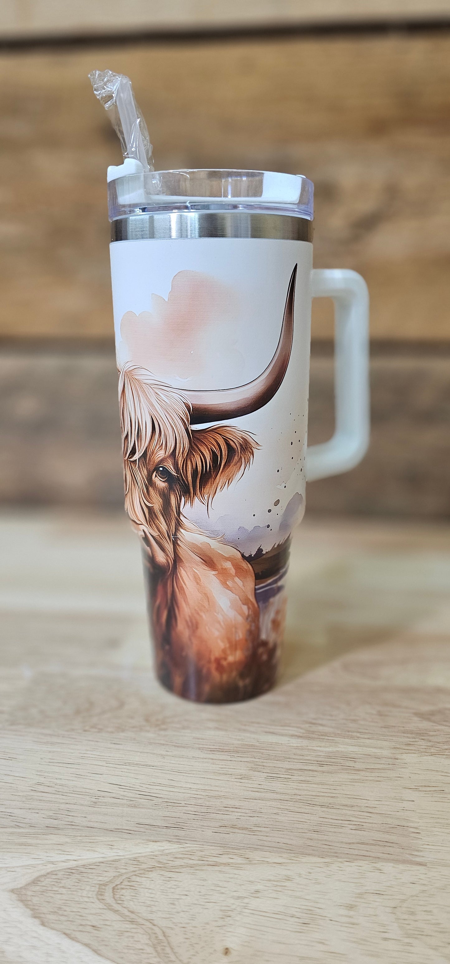 40oz Highland Cow Scenic Tumbler