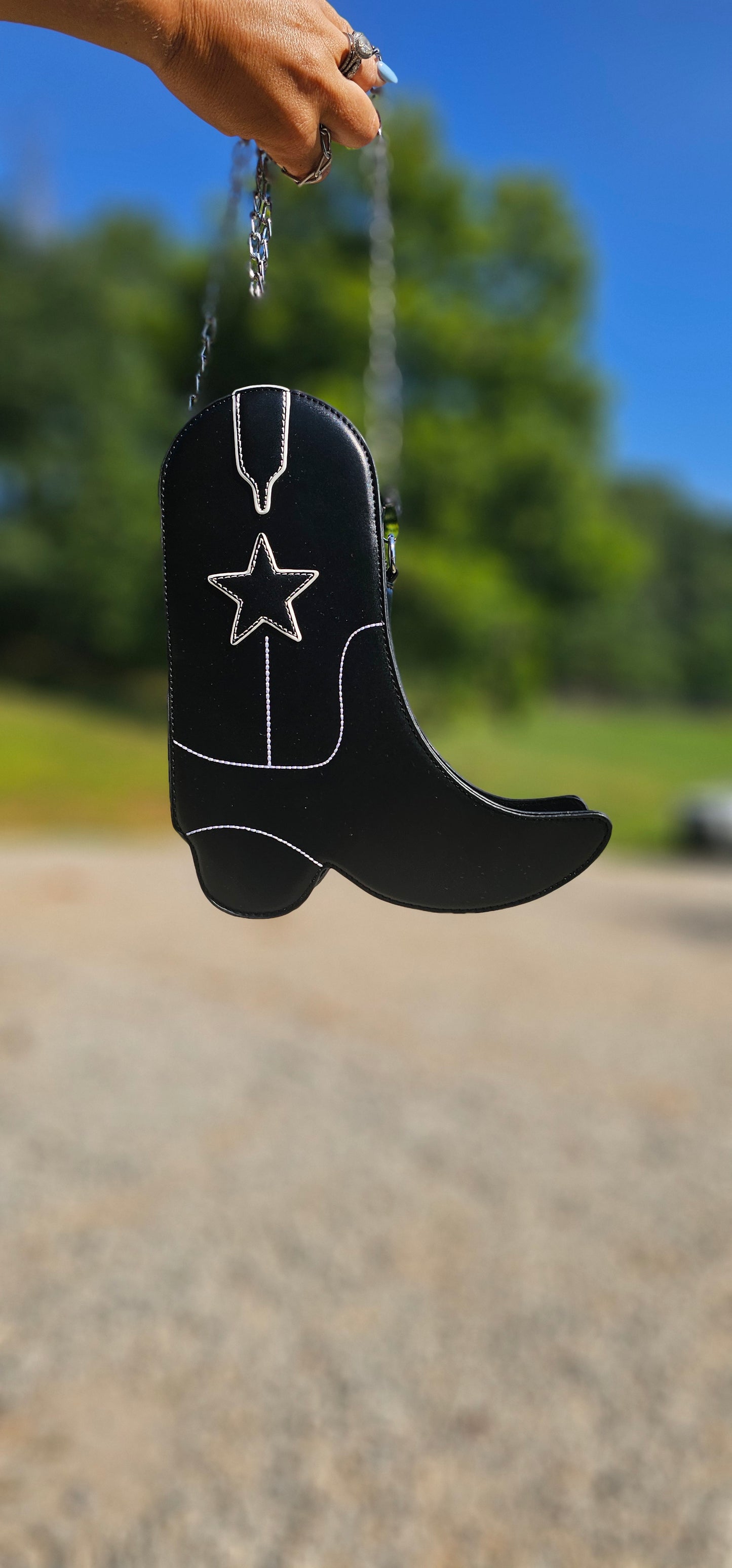Western Star Boot Crossbody Purse