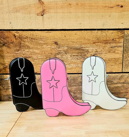 Western Star Boot Crossbody Purse
