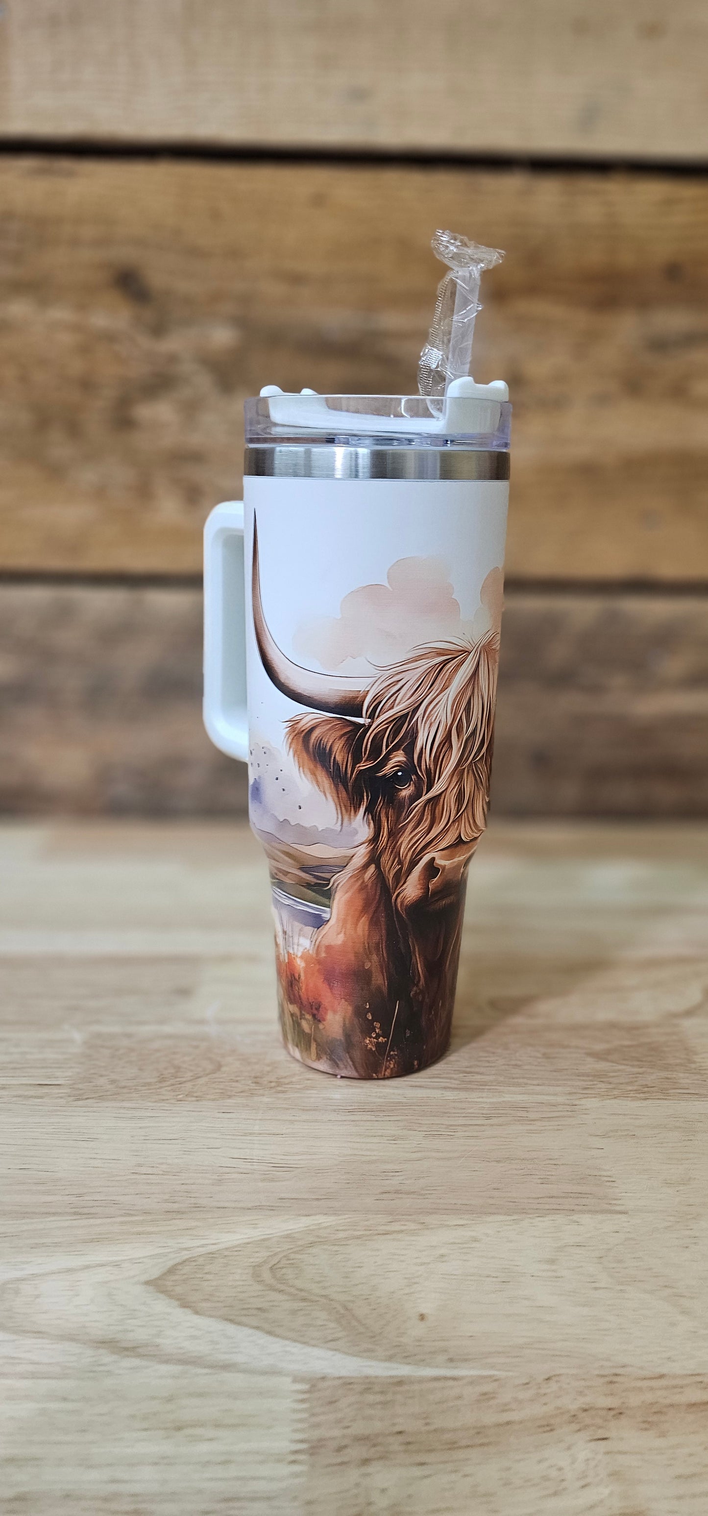 40oz Highland Cow Scenic Tumbler