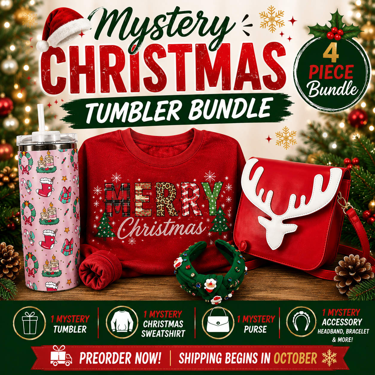 🎄 Mystery Christmas Tumbler Bundle (PRE-ORDER)